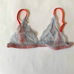 BCBGeneration Delicate Grey Lace Bralette - M